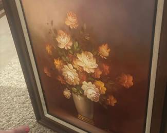 Robert Cox Floral Still Life Oil Painting