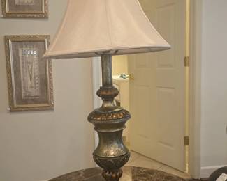Table Lamp with Ornate Base