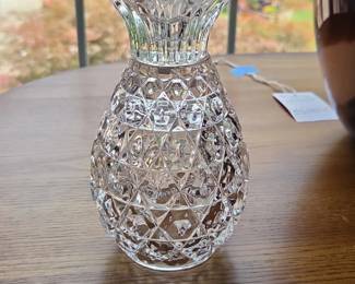Cut Crystal Pineapple Candle Holder