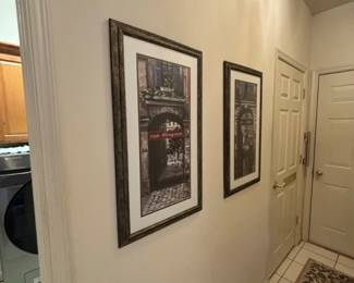 Mark St. John Cafe Pasquier and Cafe de Paris Art Prints
