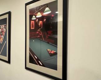 Set of Framed Billiard Prints second image