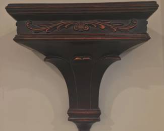 Plastic Wall Shelf with Acanthus Leaf Carving