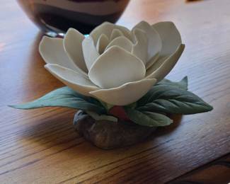 Napoleon Italy Porcelain Magnolia Flower Figurine