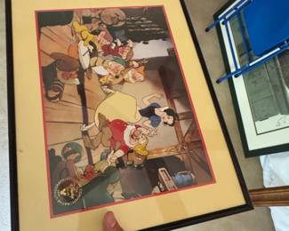 Disneys Snow White and the Seven Dwarfs Commemorative Lithograph