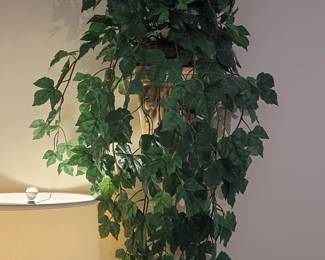 Decorative Wall Sconce with Faux Ivy Garland second image