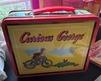 Vintage Curious George Metal Lunch Box