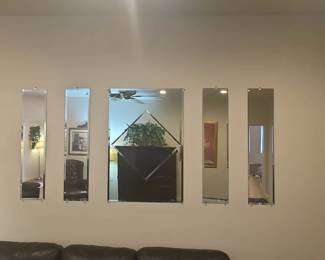 Empire Art Direct Geometric Beveled Mirror Set