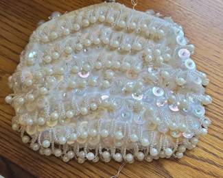 Vintage La Regale Beaded Clutch with Elephant Makers Mark