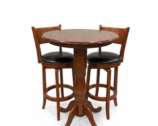 Pre-Sale Item. Call/text 540-792-1914 to set up an appointment. Boraam Augusta Piece Pub Table Set with Swivel Bar Stools