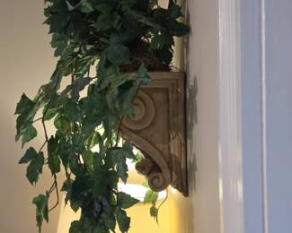 Decorative Wall Sconce with Faux Ivy Garland