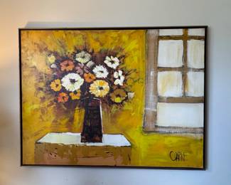 Vase by Window Painting by Carrie