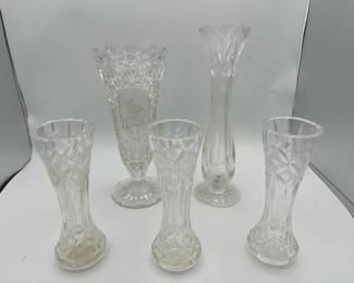 Stately Glass Vases with Patterns (4)