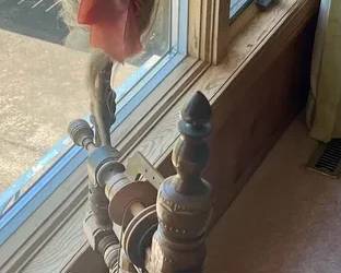 Wooden Spinning Wheel