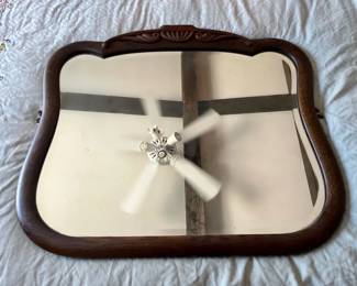 Oak Mirror with Side Hanging Hardware