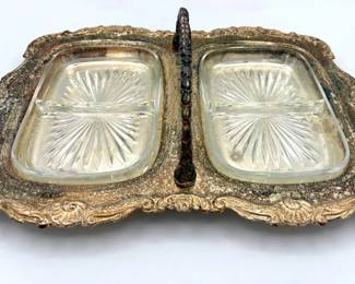Sheridan Silverplated Relish Appetizer Tray