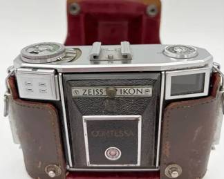 Beautiful Zeiss Ikon Contessa 35mm Rangefinder Camera with Case and Manual