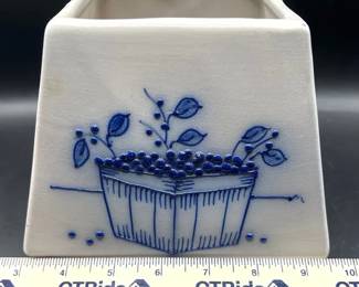 Salmon Falls Blueberry Basket Stoneware Pottery