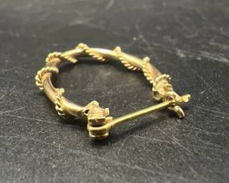 14K Gold Single Hoop Earring — Fine Jewelry