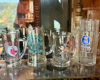 Glass Beer Mugs (6)