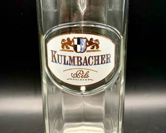 (4) vintage Kulmbacher Pils beer glasses .4L