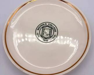 Set of 6” & 8” Nichols College Commemorative China Plates