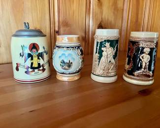 German and Belgian Beer Steins