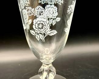 (9) Homer Laughlin Queen Esther Sherry Glasses