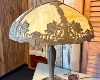 Imperfect Slag Glass Lamp
