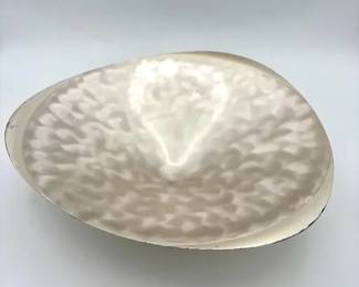 Silver Tone Mid Century Serving Dish
