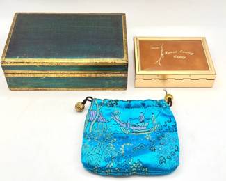 (3) Vintage Jewelry Holders Feat Feat Made In Italy