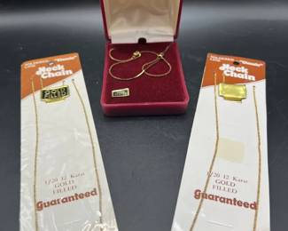 (3) Gold Filled & Gold Plated Jewelry