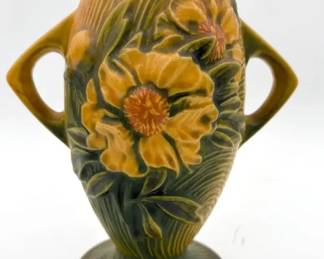 Roseville Art Pottery Peony Vase