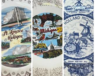 Vintage Michigan Tourist Plates (3)
