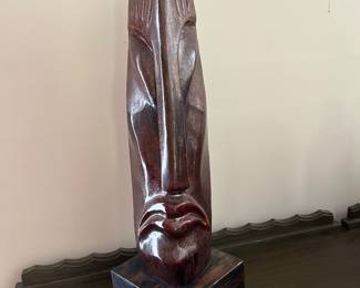 Authentic Early Work by David Hostetler, Signed & Dated 1955, Solid Hardwood