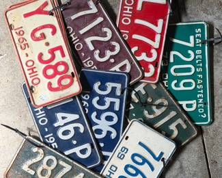 Vintage License Plates