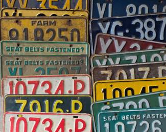 Vintage License Plates