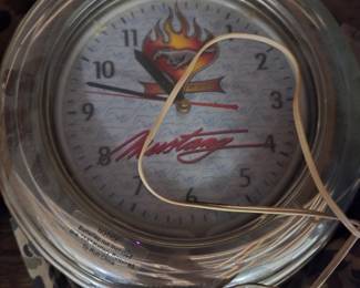 Mustang Automobilia Shop Clock