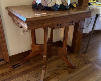 Victorian Eastlake parlor table
