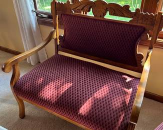 Antique Victorian Eastlake settee