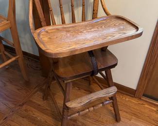 Vintage Oak high chair