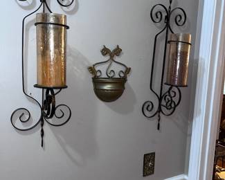 Tuscan Style Iron Wall Sconces