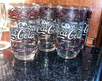 Vintage Stained Glass Drinking Glasses