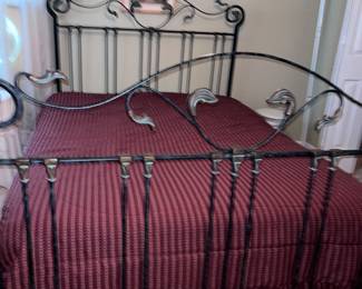 Black Iron Queen Bed