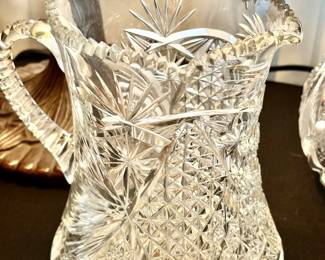 American Brillian Cut Glass Pitcher