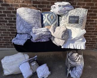COMFORTERS, BEDDING, SHEETS, BLANKETS, PILLOW SHAMS
