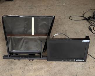 Autoscript 17WS HD-SDI 17" Broadcast Teleprompter System w/ Hood & Beamsplitter