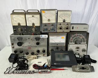 Vintage Audio & RF Test Equipment Lot: Heathkit, RCA, EICO, Sencore, Lafayette