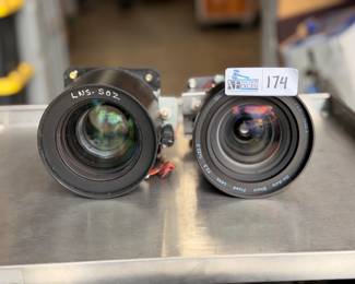 Lot of (2) Projector Lenses including Sanyo LNS-S0Z, f/2.3 On Axis Short Lens