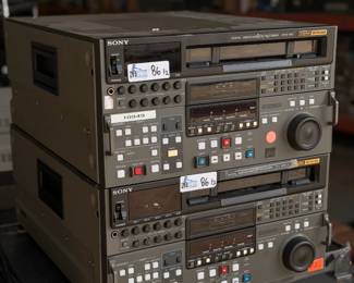 Lot of (2) Sony Betacams: (1) Sony DVW-500 and (1) Sony TTV 3450 N SD Digital Betacam Video Cassette Recorders