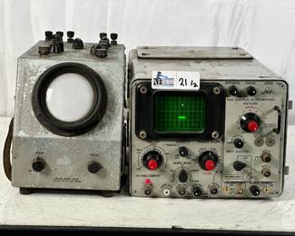 Lot of (2) Oscilloscopes: U.S.Navy OS-106C/USM-117 Oscilloscope, Philco S8200 Oscilloscope